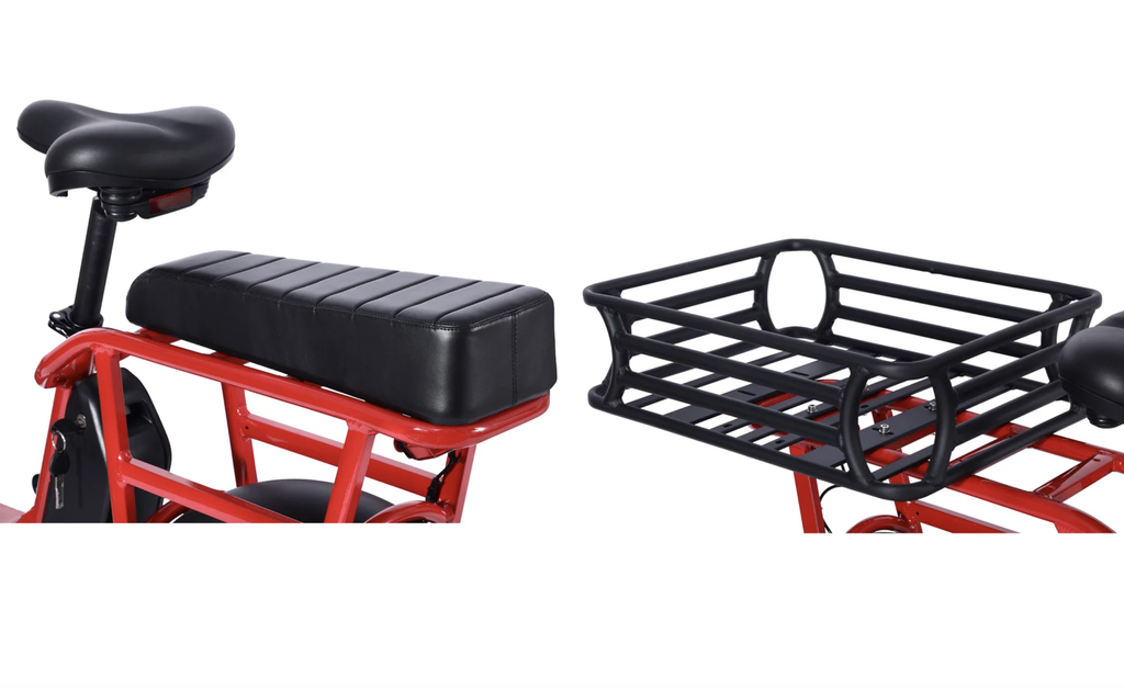 AMIGO COMBO: REAR BASKET + REAR SEAT & FOOTPEGS