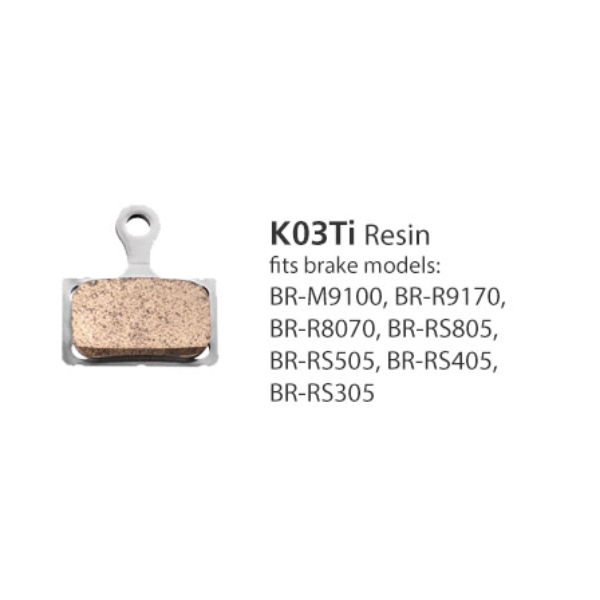 BR-M9100 RESIN PADS & SPRING K03Ti also BR-R9170