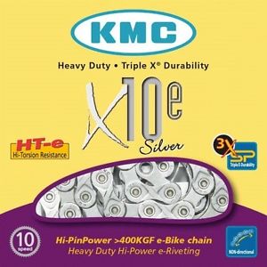 KMC E bike specific chains 9, 10 & 11spd